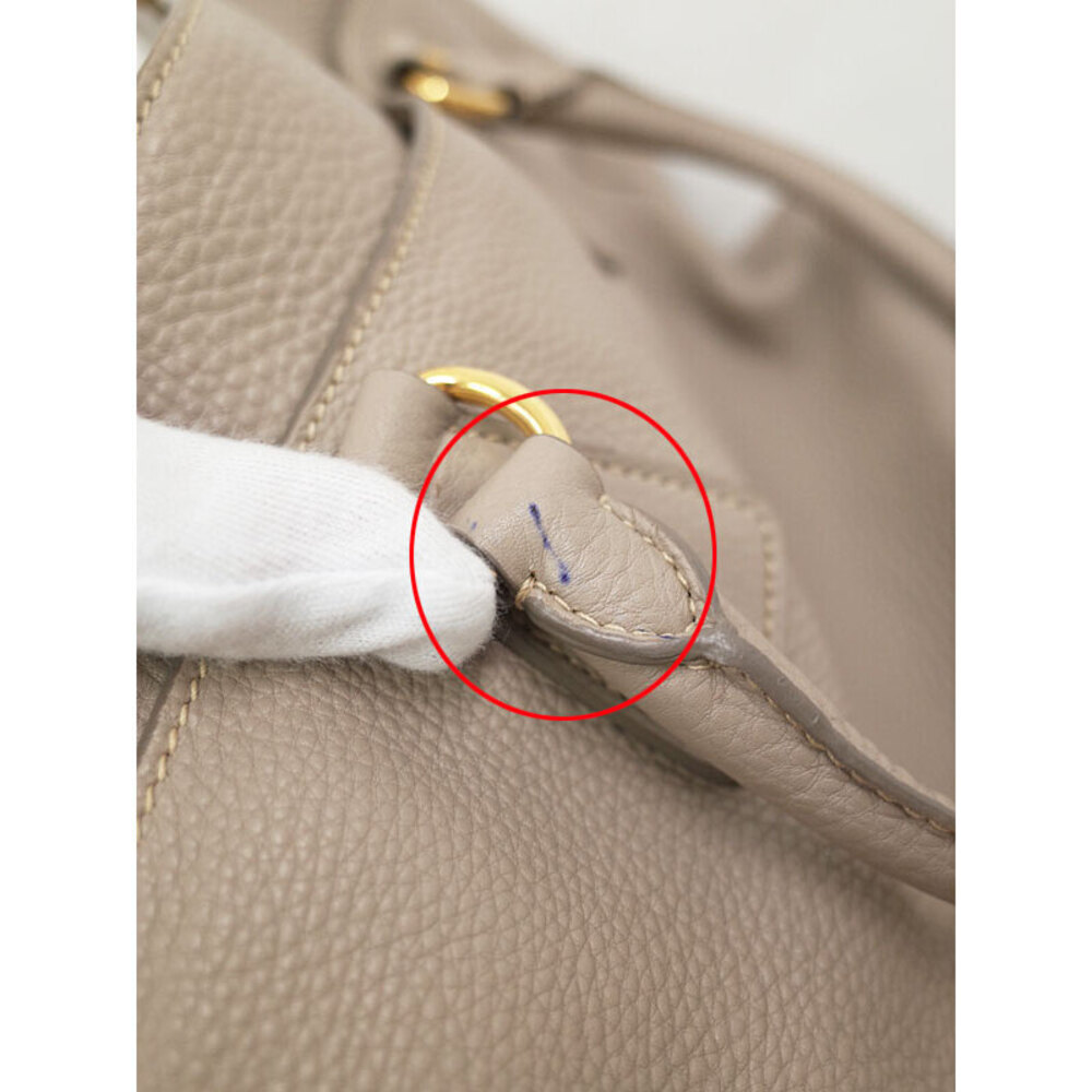 Prada Vitello Daino leather shopper tote bag grained calfskin leather Pink - Picture 4 of 9